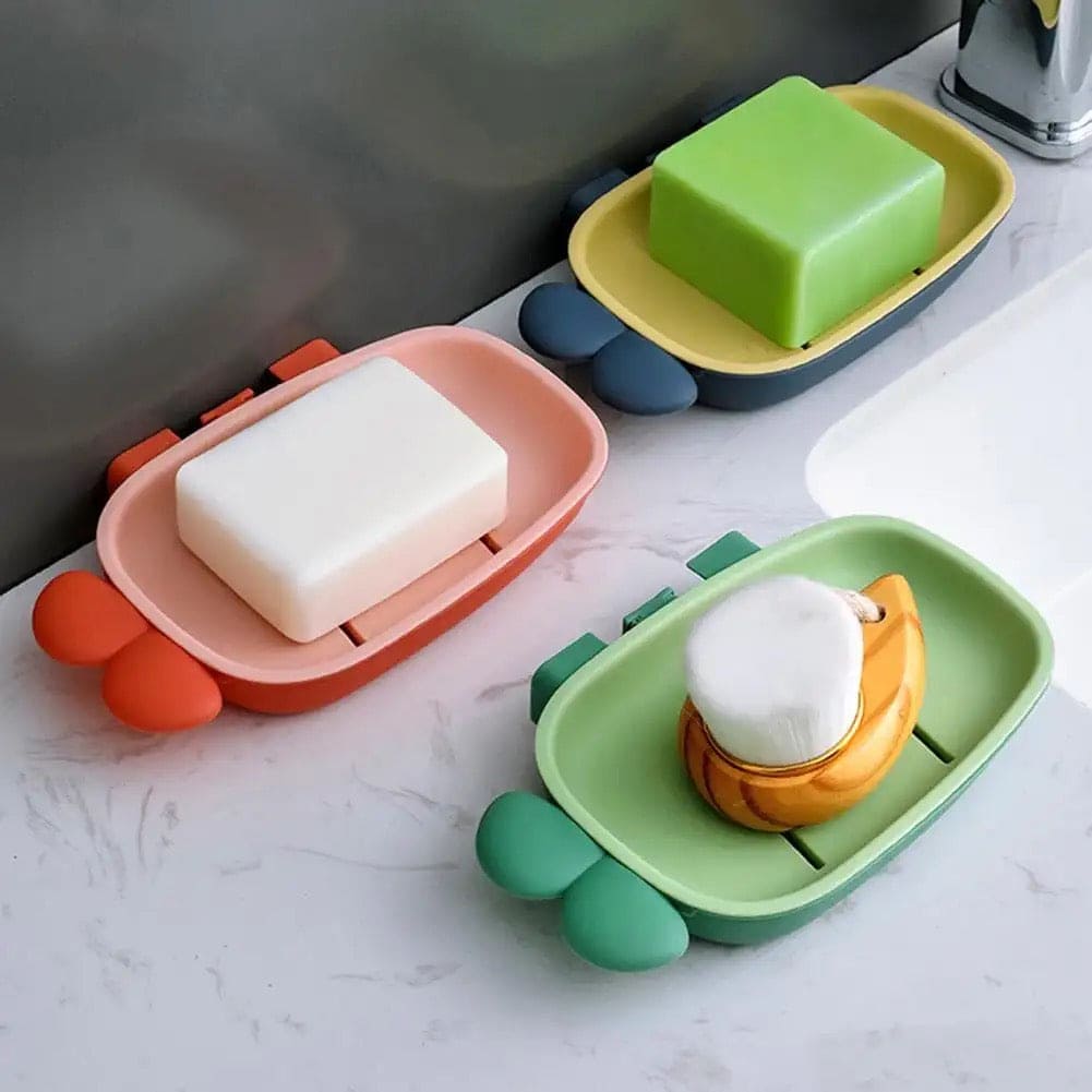Double Layer Bunny Soap Dish, Cartoon Pattern Non-Slip Soap Holder, Wall Mounted Soap Drain Holder, Home Suction Cup Sink Basin Soap Dish, Elevated Drainage Strip Design Soap Holder, Tough And Durable Soap Box, Bathroom Kitchen Soap Organizer Double Layer Bunny Soap Dish, Cartoon Pattern Non-Slip Soap Holder, Wall Mounted Soap Drain Holder, Home Suction Cup Sink Basin Soap Dish, Elevated Drainage Strip Design Soap Holder, Tough And Durable Soap Box, Bathroom Kitchen Soap Organizer